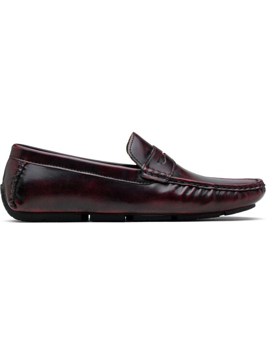 Men\'s Brown Wine Loafers Casual Slip On Shoes Soft Penny Loafers Lightweight